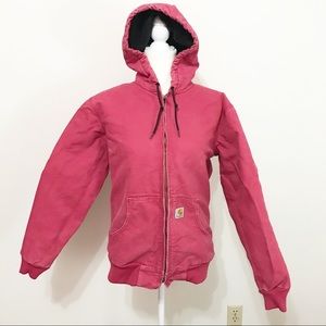 Vintage 90’s Carhartt Pink Full Zip Winter Coat